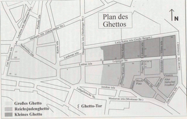 Plan des Ghettos
