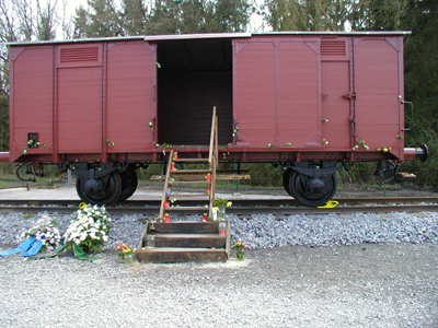 Fotografie des Waggons